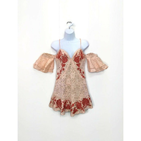 For Love or Lemons Mini Dress Embroidered Lace - Picture 1 of 6